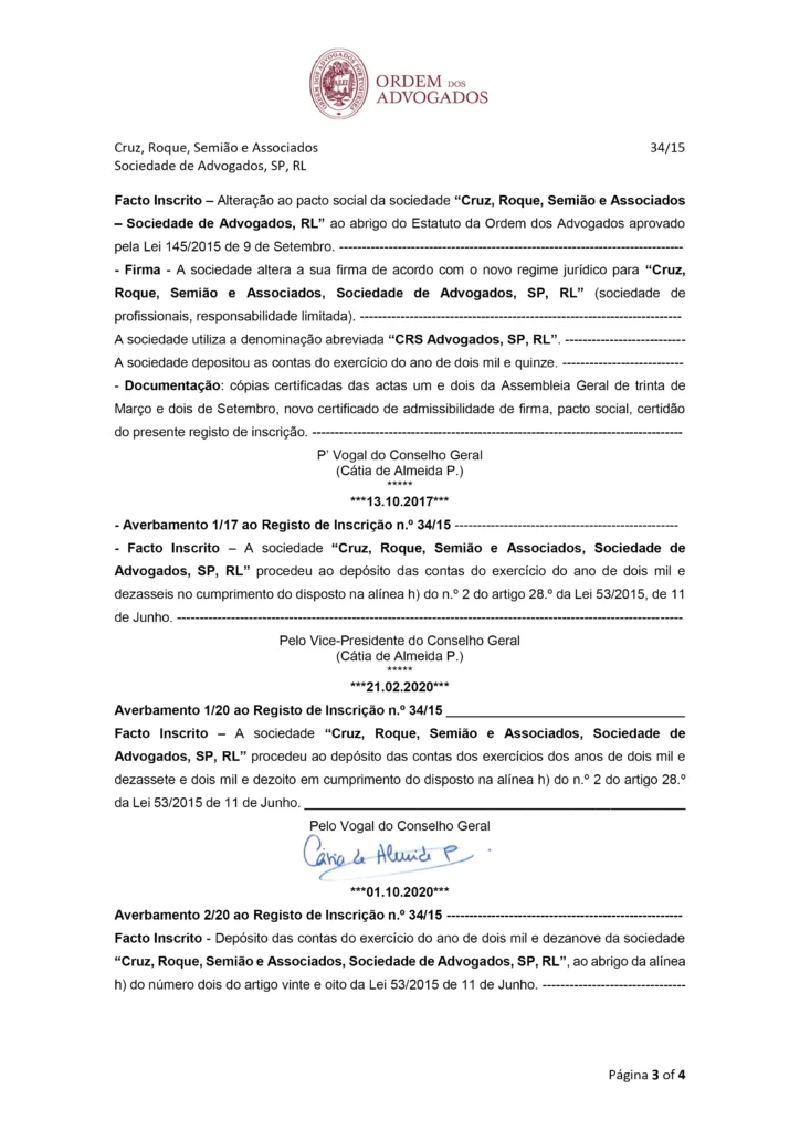 Certidão CRS OA-03
