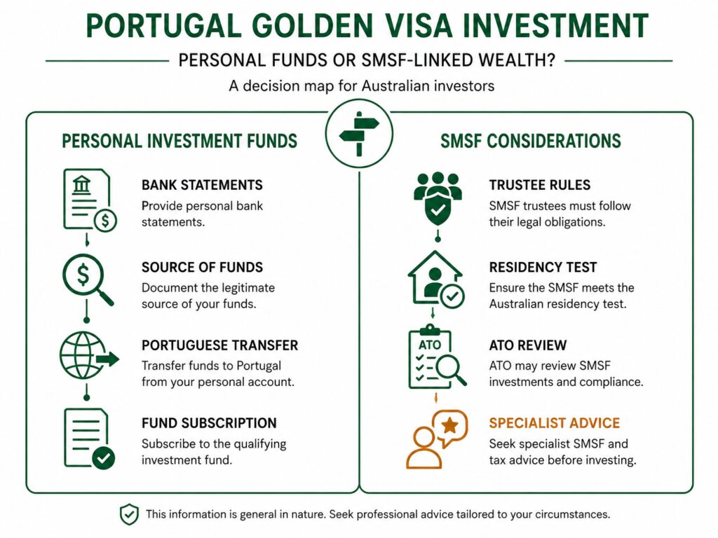 Australian superannuation considerations for Portugal Golden Visa investment planning