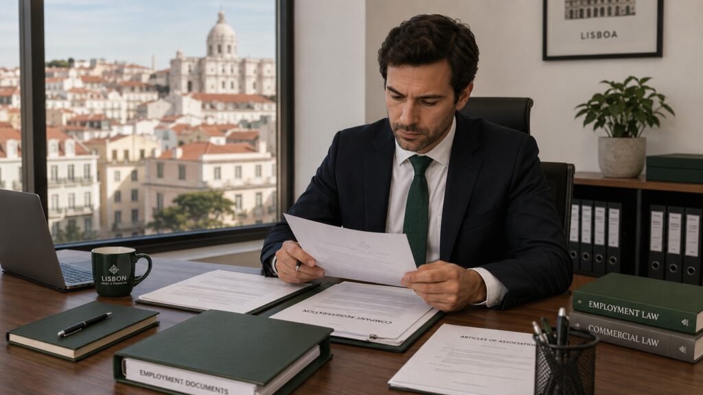 Portugal Golden Visa job creation route business documents in Lisbon