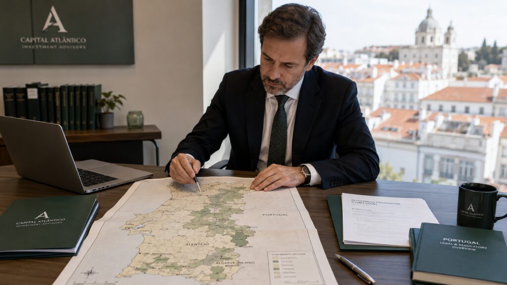 Portugal Golden Visa low-density areas map reviewed by investor