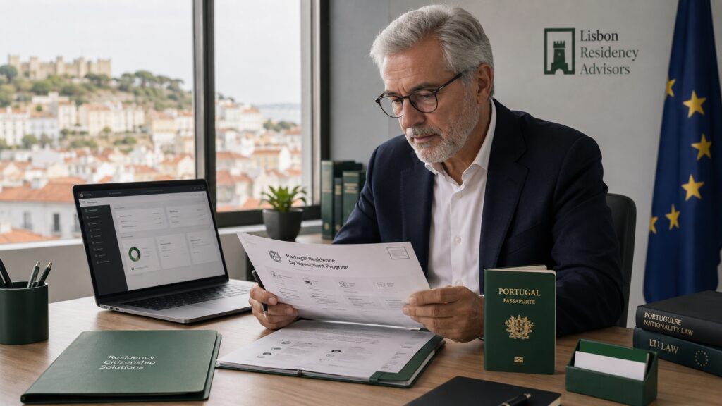 Portugal Golden Visa path to citizenship documents and EU passport planning
