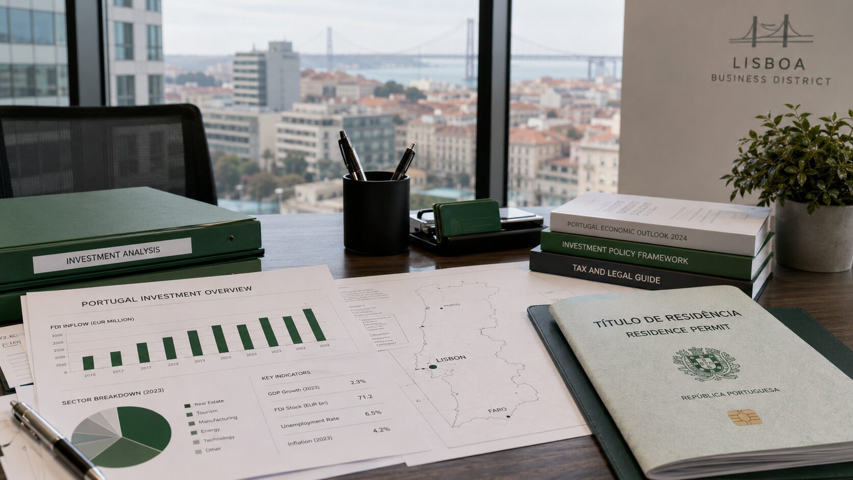 Portugal Golden Visa statistics report with Lisbon investment data charts