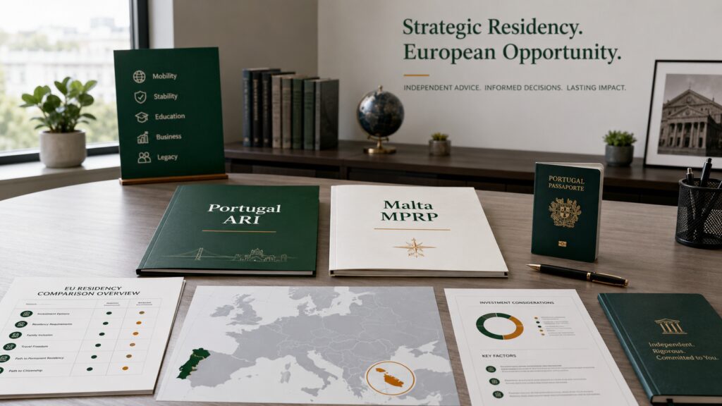 Portugal Golden Visa vs Malta residency comparison for EU investors