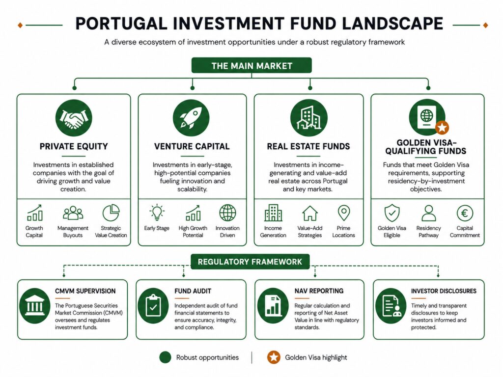 Portugal investment fund market structure with CMVM regulation and investor protections